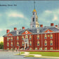 Vintage Postcard Of Legislature Building Dover Del Technor Quality Views Linen
