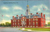Vintage Postcard Of Legislature Building Dover Del Technor Quality Views Linen