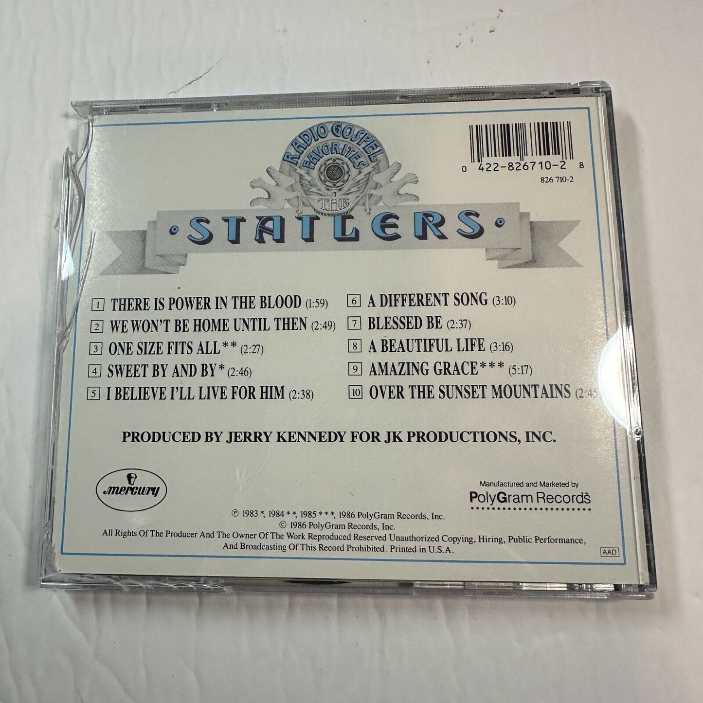 The Statler Brothers Radio Gospel Favorites CD Album