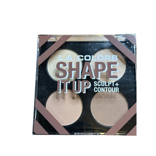 L.A. Colors Shape It Up Sculpt + Contour Palette 4 Colors Contourwear CFP638