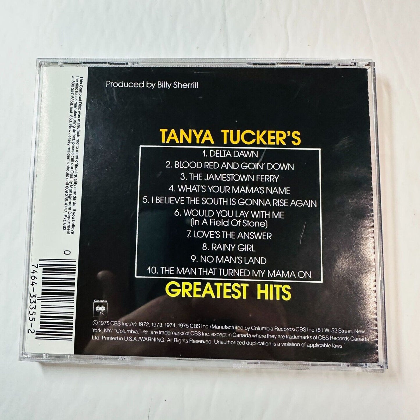 Tanya Tucker Greatest Hits CD Album