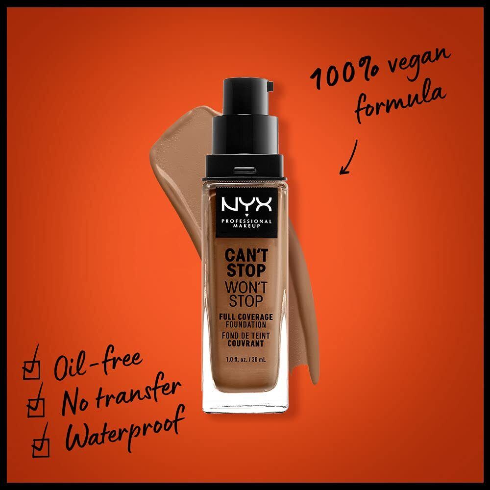 NYX PROFESSIONAL MAKEUP Can't Stop Won't Stop Foundation Matte Finish Mahogany