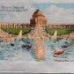 Worlds Fair St. Louis 1904 Official Souvenir Postcard Festival Hall & Cascades #