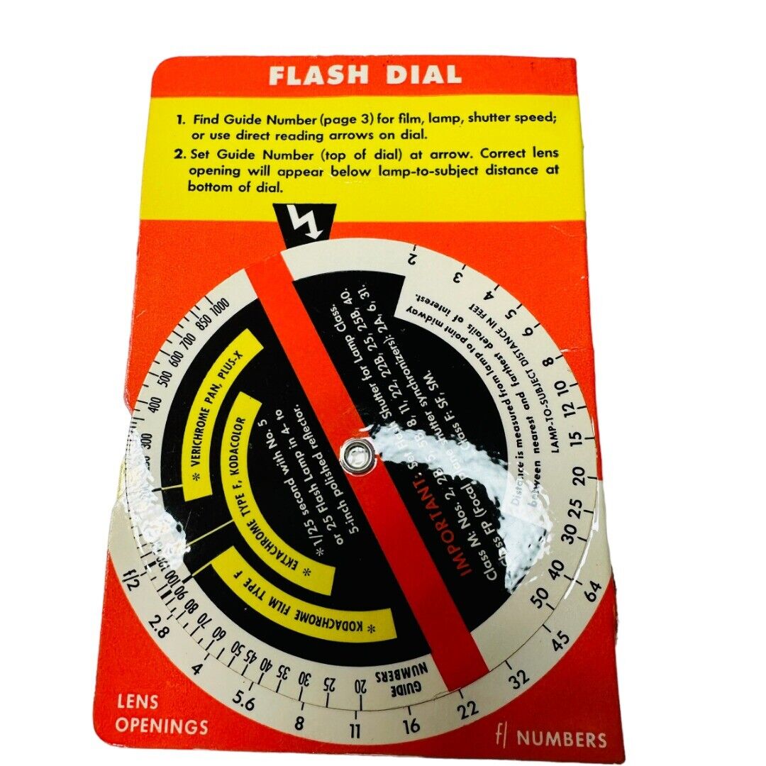 Kodaguide Snapshot Dial Vintage Exposure Calculator Eastman Kodak Company