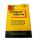 Kodaguide Snapshot Dial Vintage Exposure Calculator Eastman Kodak Company