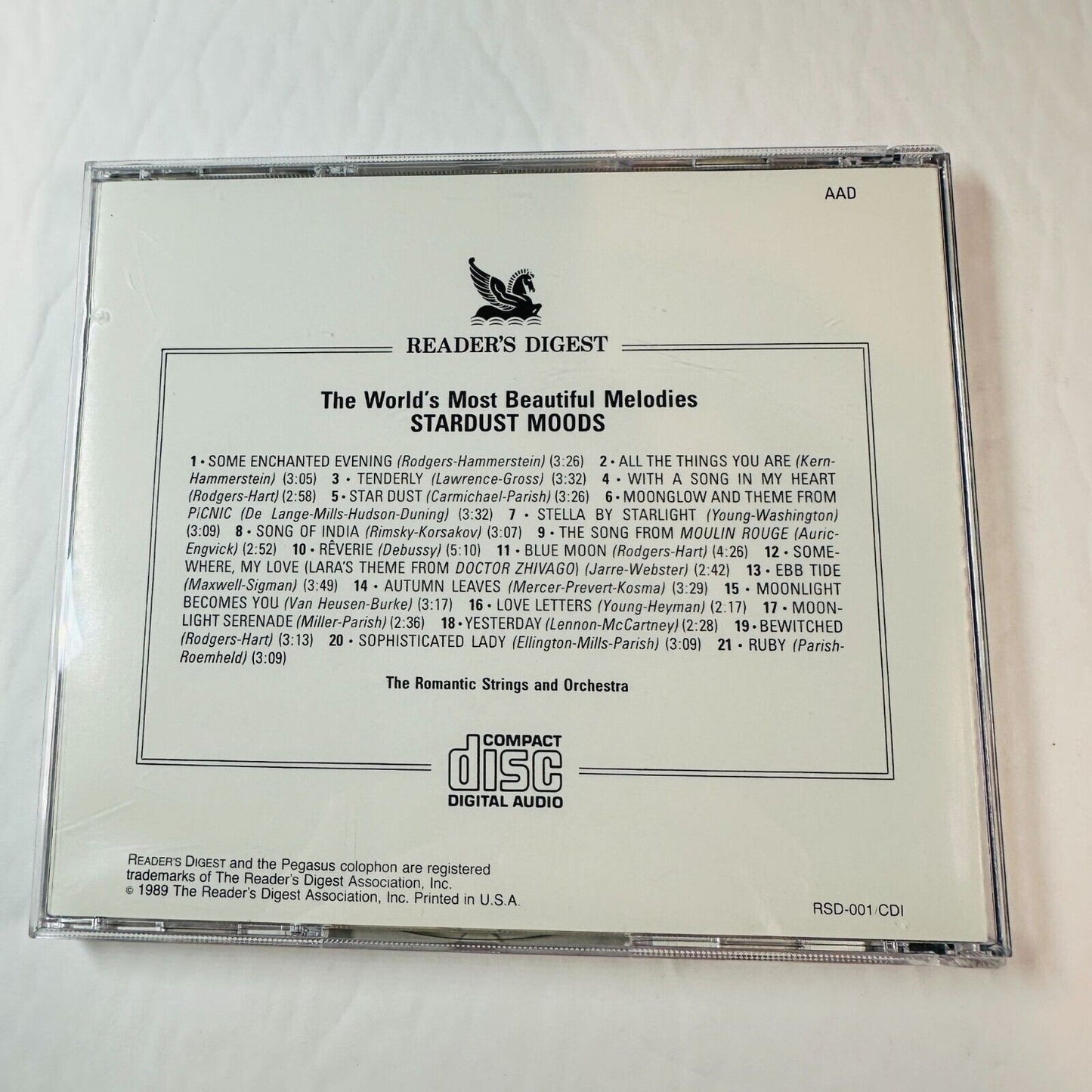 Stardust Moods CD Readers Digest Romantic Strings Orchestra Worlds Most Beautifu