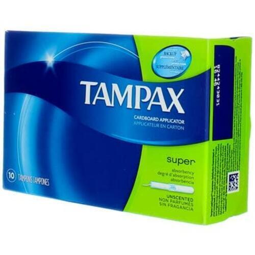 Tampax Flushable Super Tampons10 ct, Box