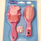 Peppa Pig Pink Child's Hair Brush & Mirror Duo Age 3+