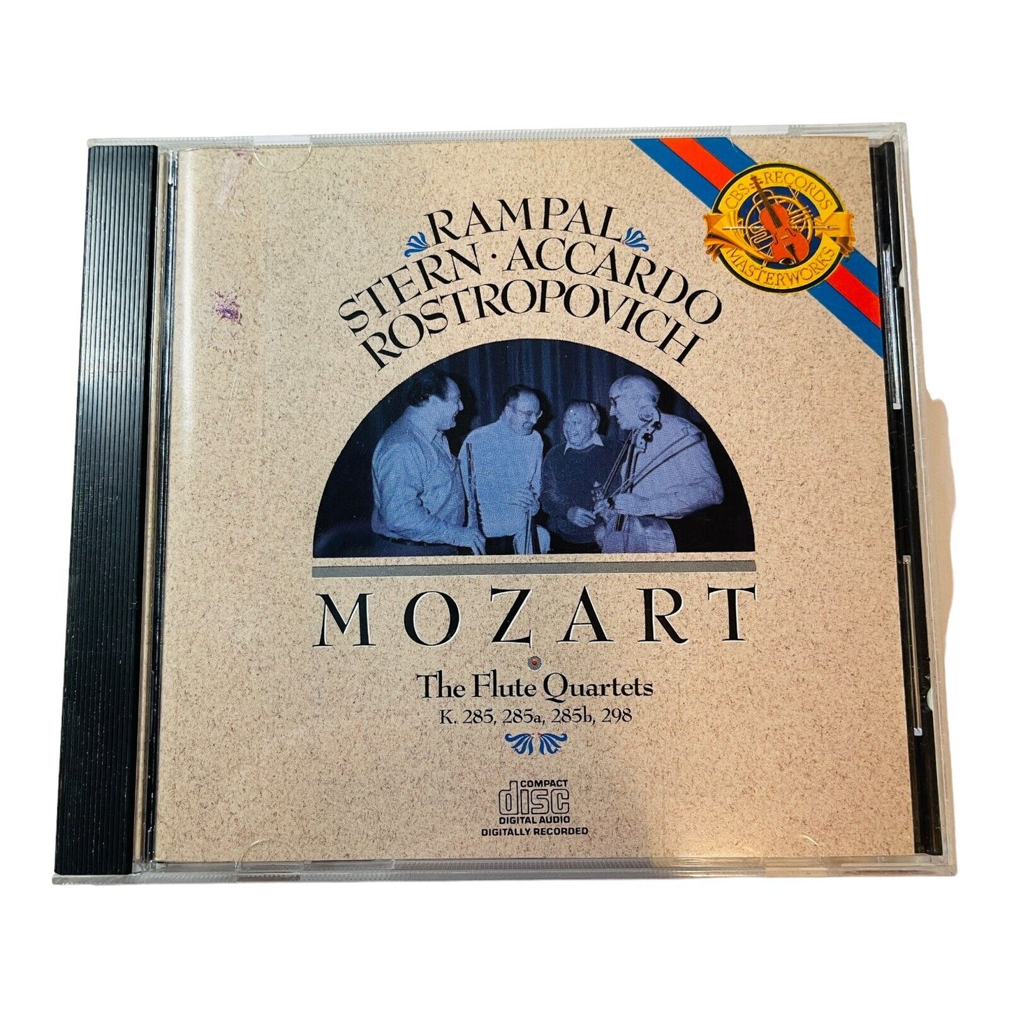 MOZART The Flute Quartets Rampal/Stern/ Accardo/Rostropovich 1987 CD