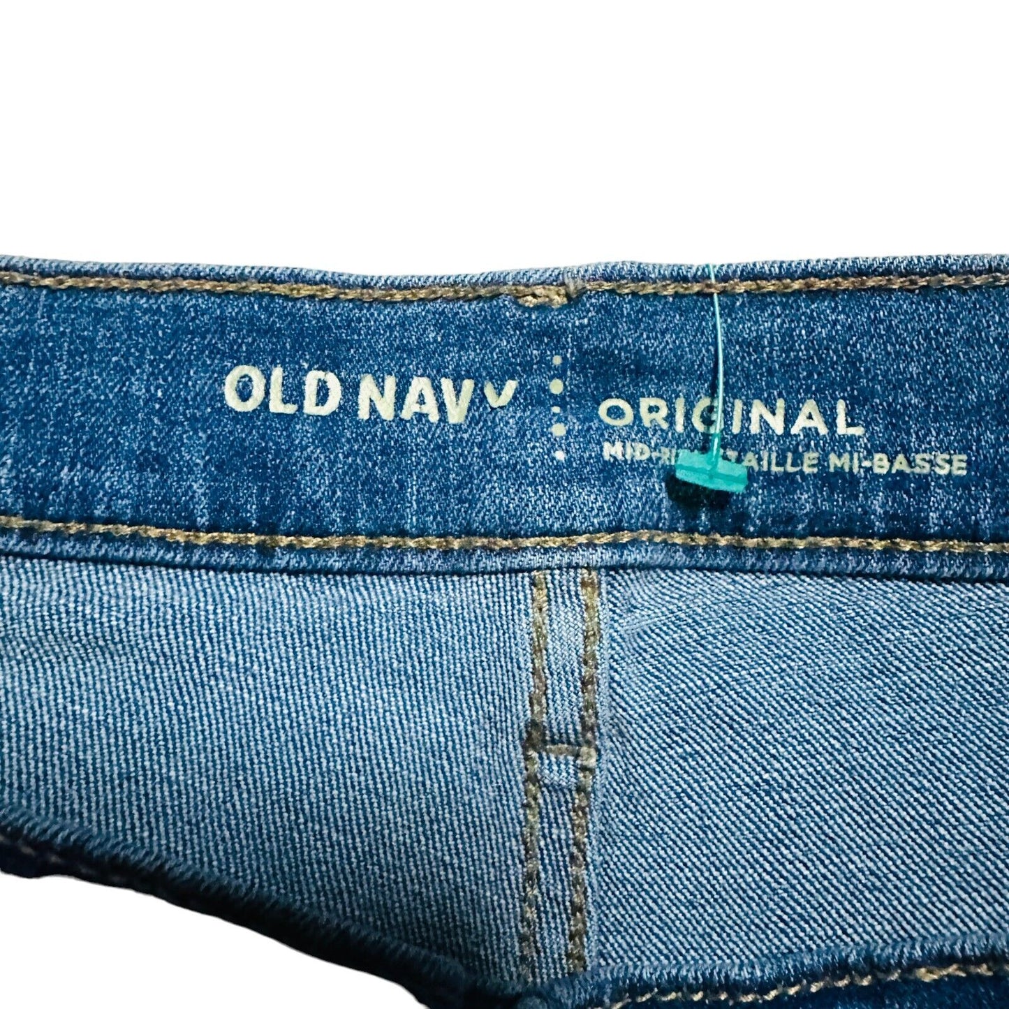 Old Navy Straight Jeans Women's Size 16 Cotton Mid Rise 5 Pocket Denim Blue