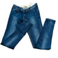 Zara Z1975 Straight Jeans Women's Size 4 High Rise 5 Pocket Design Denim Blue