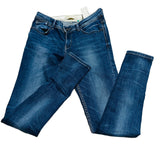 Zara Z1975 Straight Jeans Women's Size 4 High Rise 5 Pocket Design Denim Blue