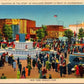New York Worlds Fair 1939 Linen Postcard Featuring Fountain Of The Atom Gregory