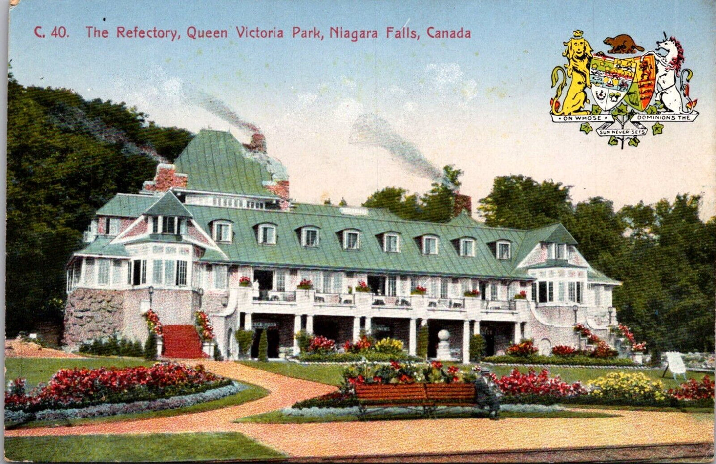 The Refectory Queen Victoria Park Niagara Falls Ontario Canada Vintage Postcard