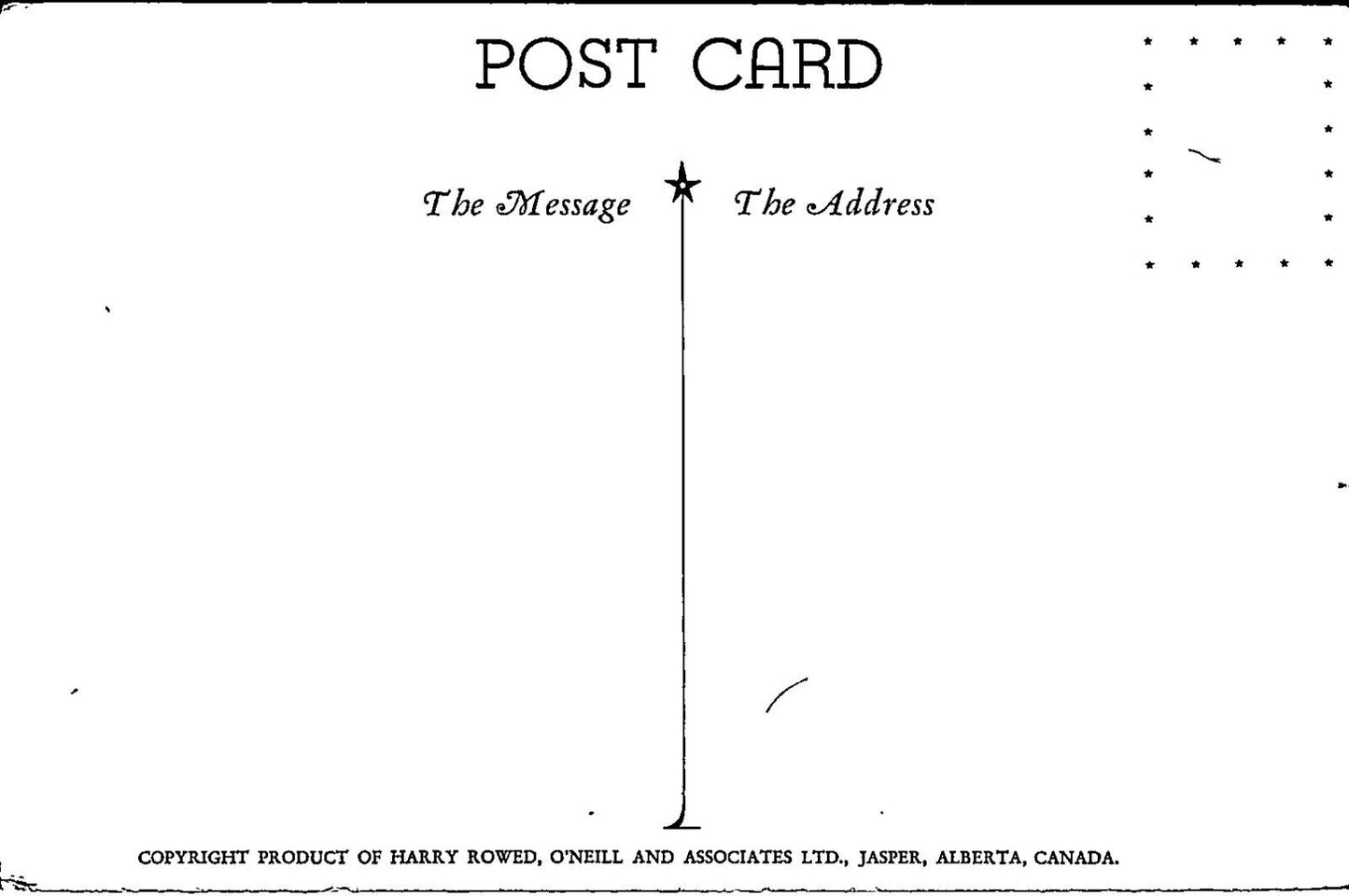 Mountain Goat Mountain Sheep Canada Vintage Post Card Unposted Black & White