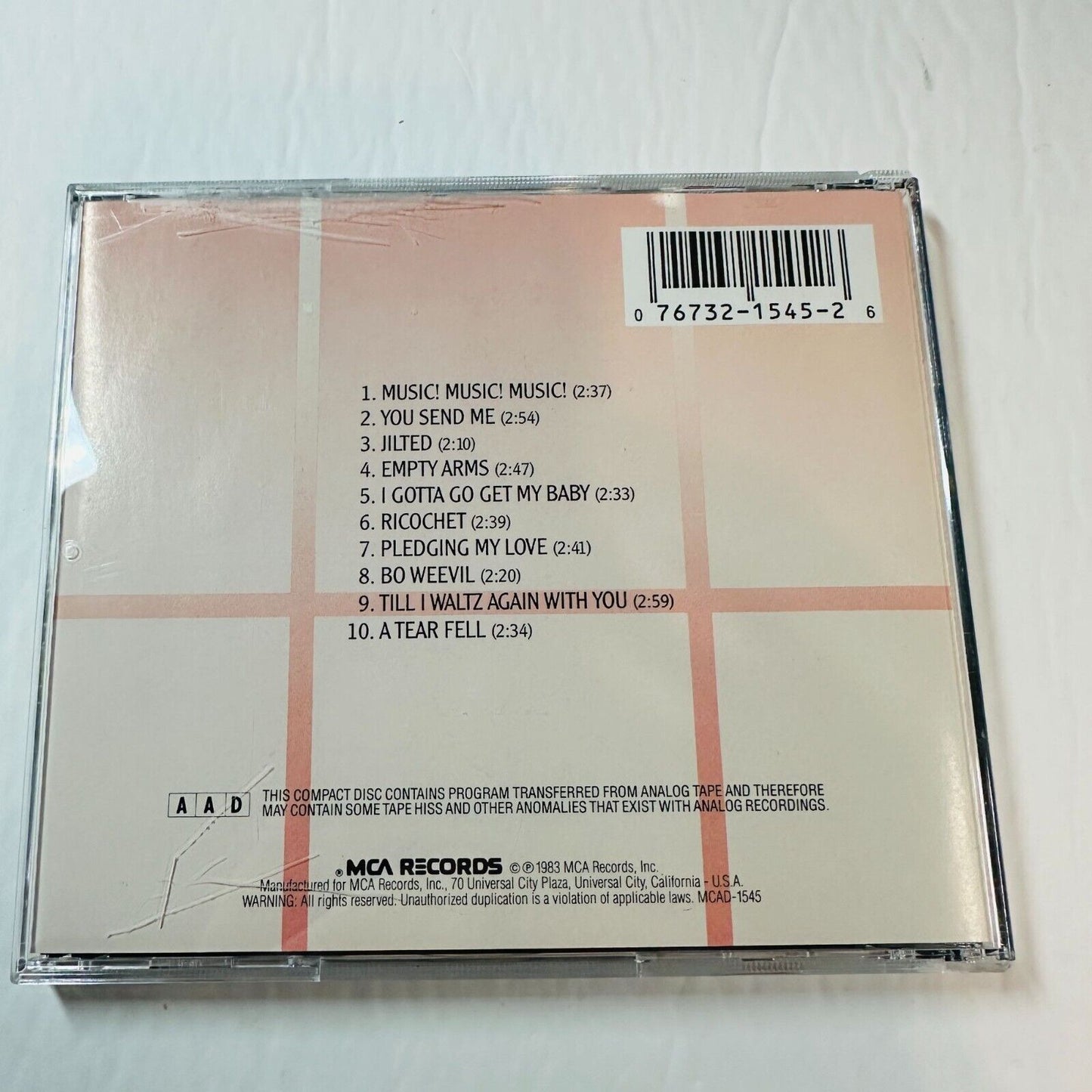The Best Of Teresa Brewer CD Album Collectibles Series By MCA Records