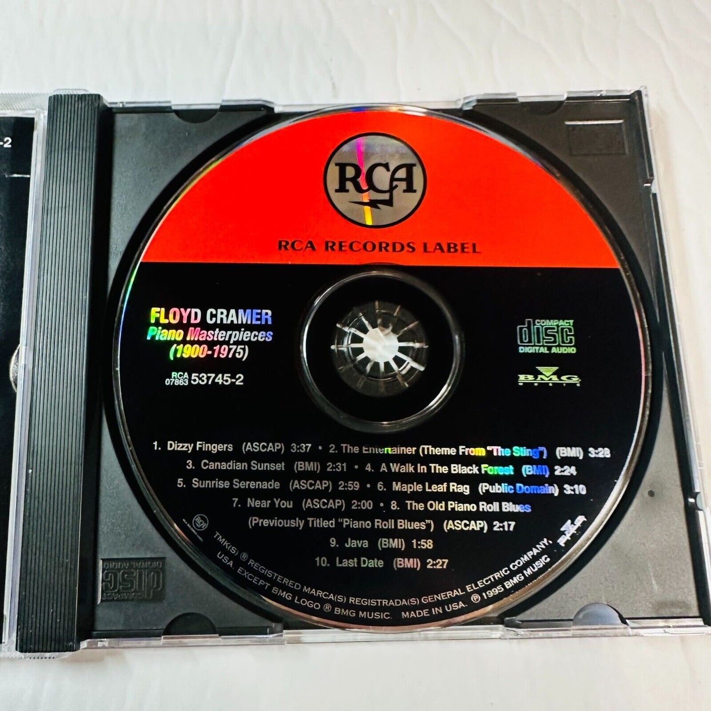 Floyd Cramer Piano Masterpieces 1900-1975 CD RCA Records Digital Remastered 1995