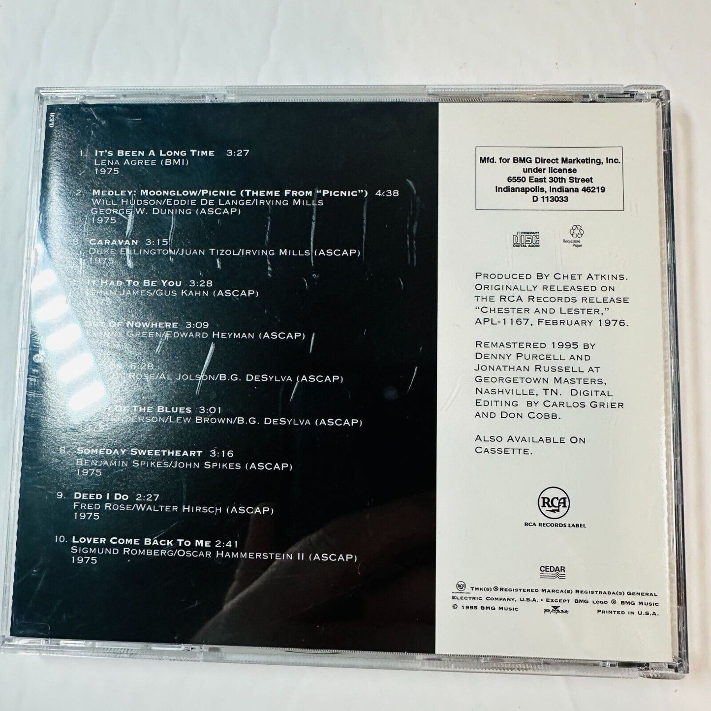 Chet Atkins & Les Paul "Chester & Lester" CD