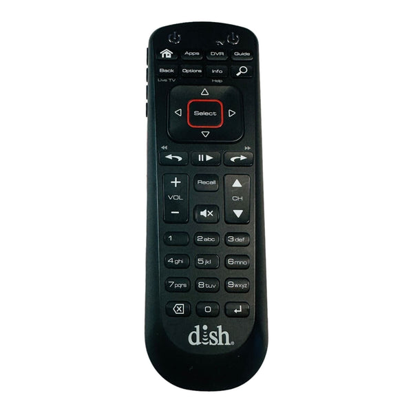 Dish Network Remote Control For TV & DVR 52.0 Model Black Hopper Joey Wally