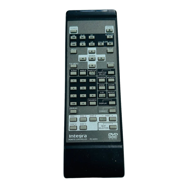 Integra RC-422DV DVD Remote Control Black