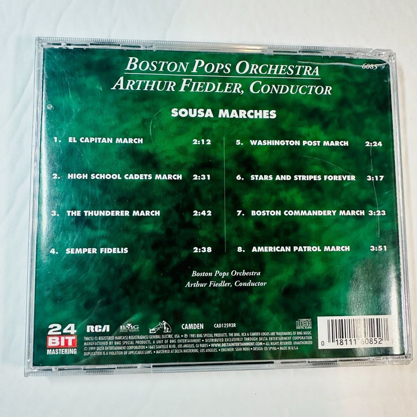 Boston Pops Orchestra Arthur Fiedler Conductor Sousa Marches CD