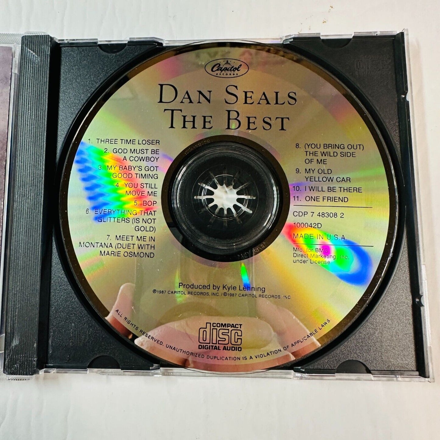Dan Seals The Best CD 1991 Country Music Album Capitol Records