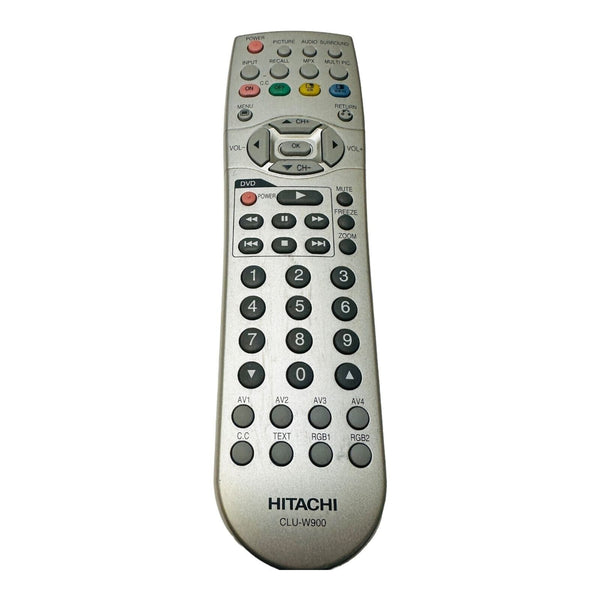 Hitachi CLU-W900 TV Remote Control Silver