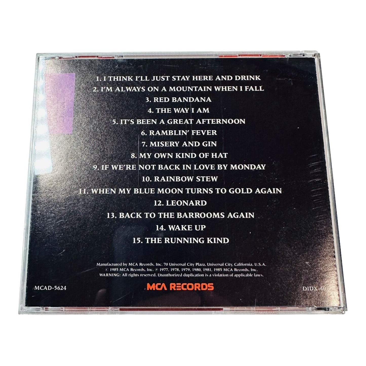 Merle Haggard His Greatest And His Best of MCA Years CD 1985