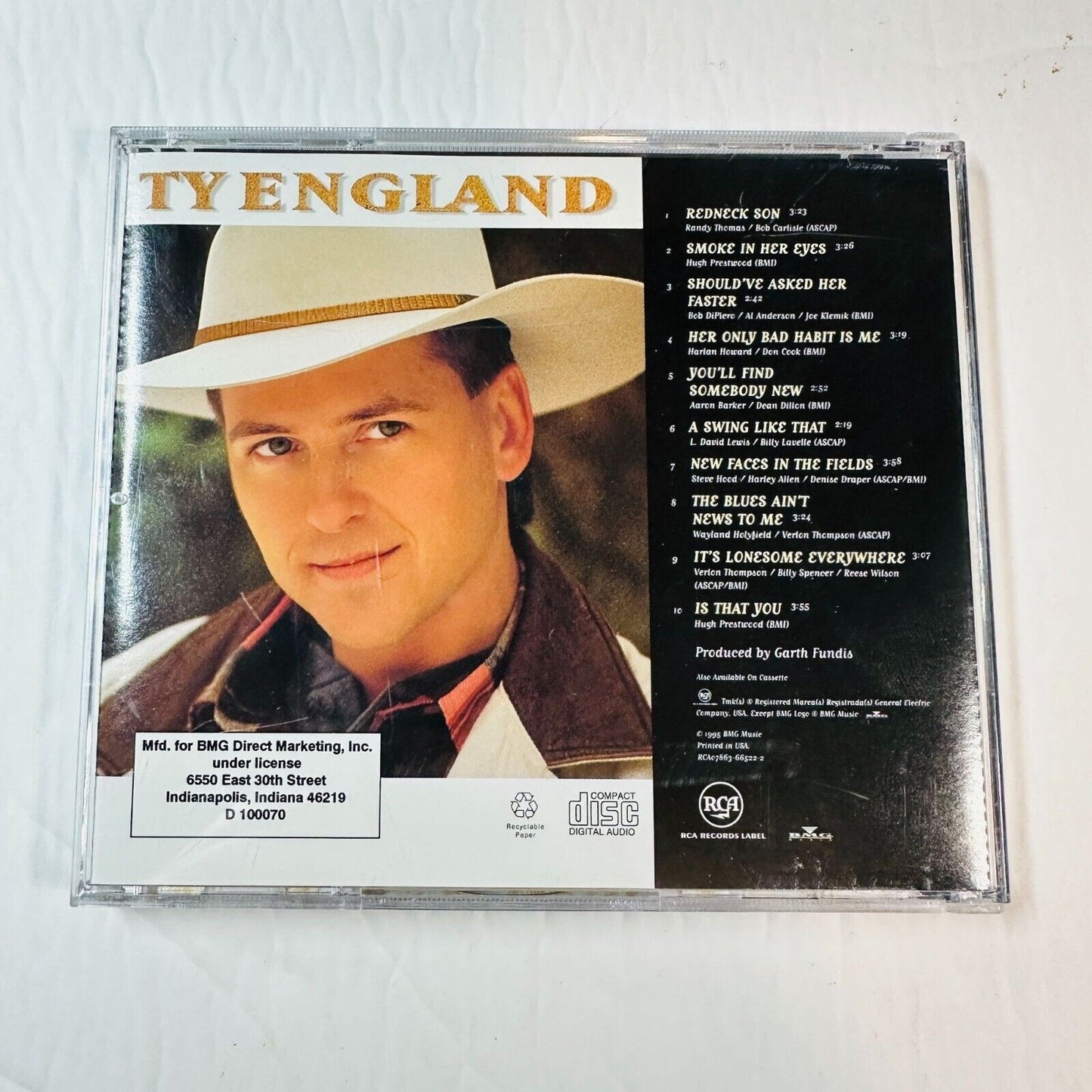 Ty England Self-Titled Debut CD Album Country Music RCA 1995