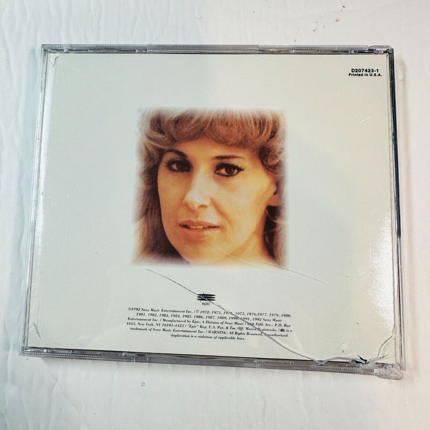 Tammy Wynette Tears Of Fire CD The First Lady Classic Country Music Album 1992