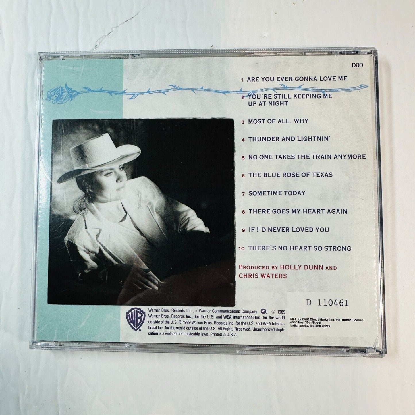 Holly Dunn The Blue Rose Of Texas CD 1989 Warner Brothers