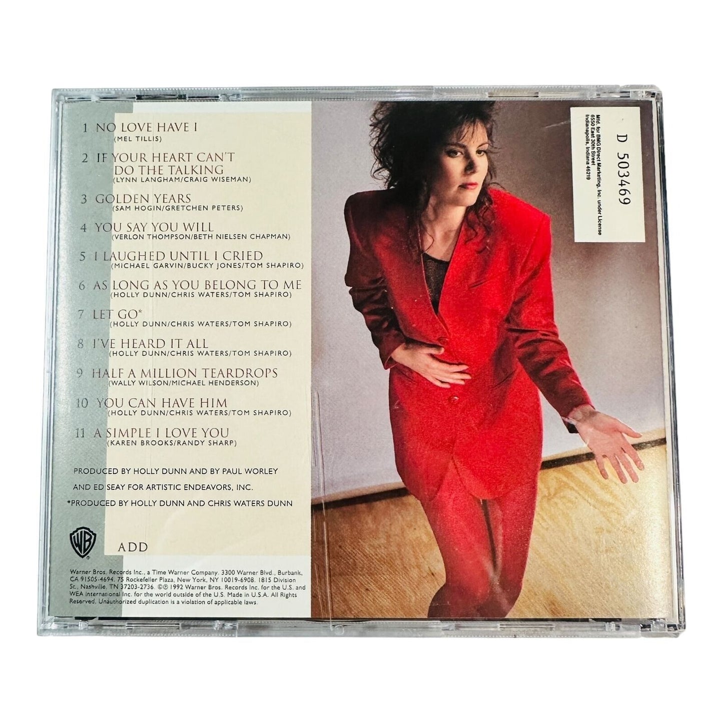 Holly Dunn Getting It Dunn CD Album 1992 Warner Brothers