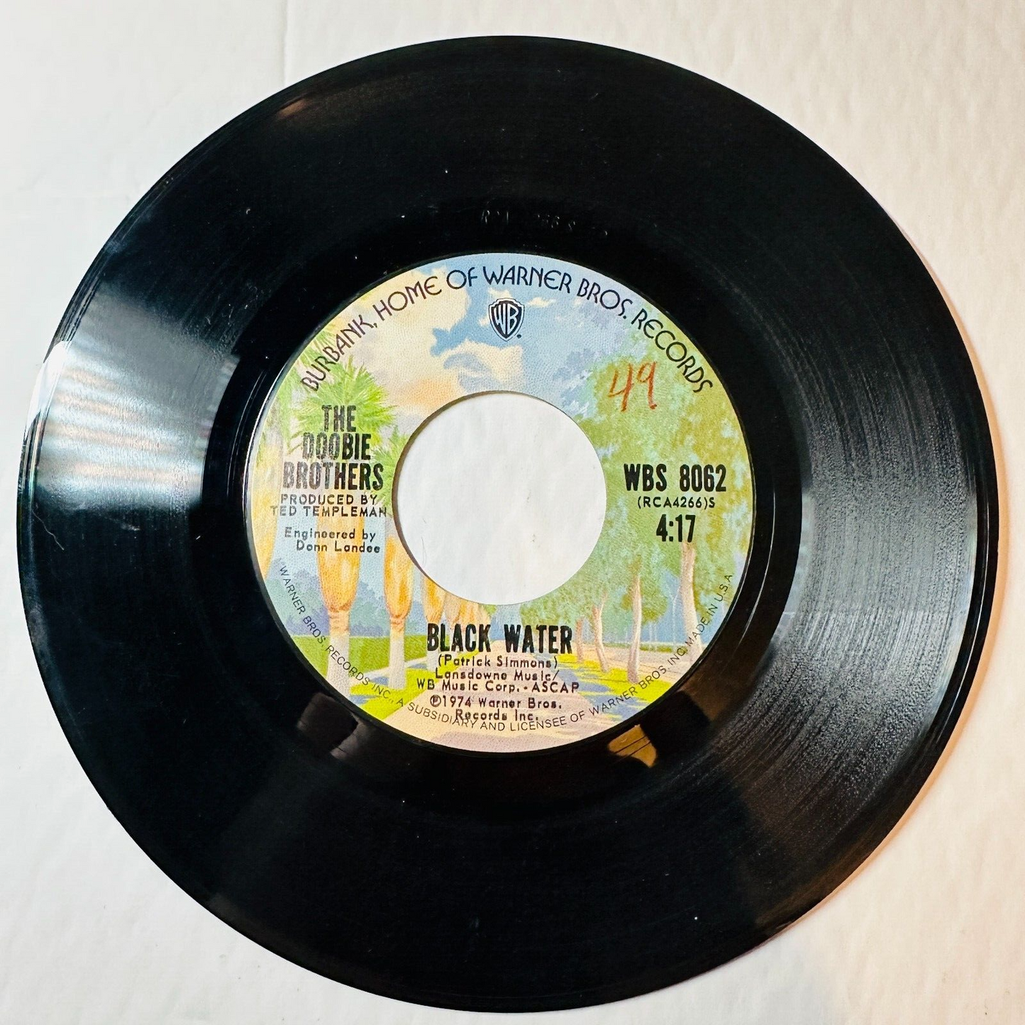 The Doobie Brothers - Black Water / Song To See You Through 45 rpm Vinyl Record