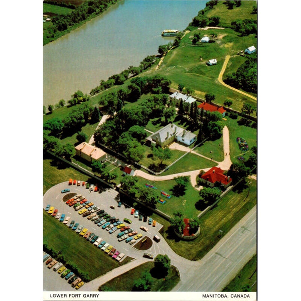 Vintage Aerial Postcard Of Lower Fort Garry Manitoba Canada