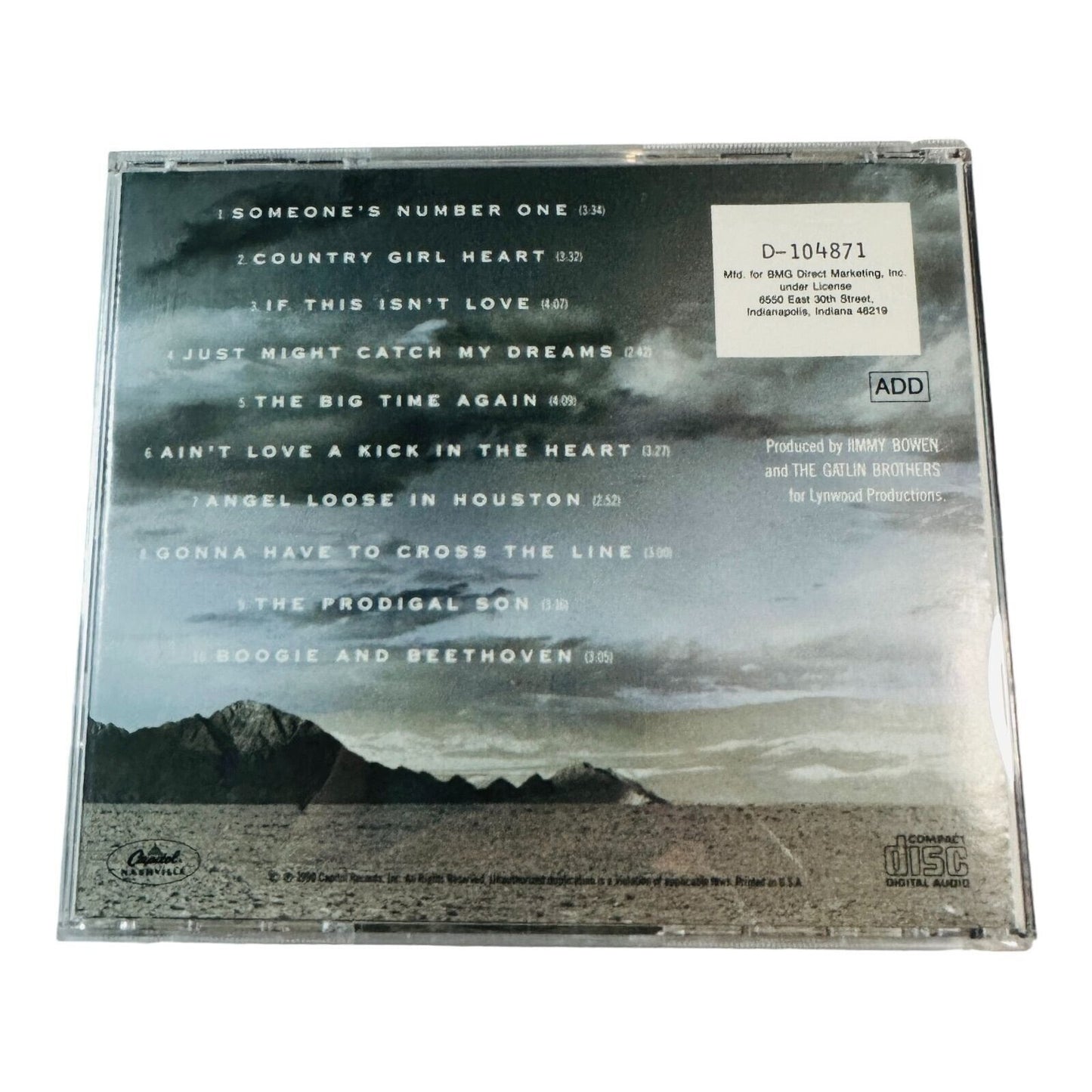 Larry Gatlin & The Gatlin Brothers Cookin' Up A Storm CD Capitol 1990