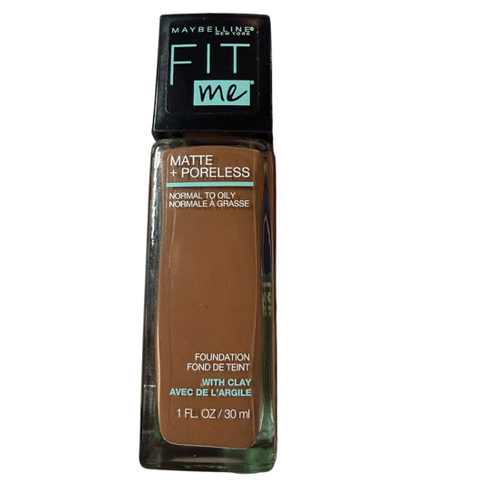 Maybelline Fit Me Foundation 1 Fl Oz Matte & Poreless Latte 358 New