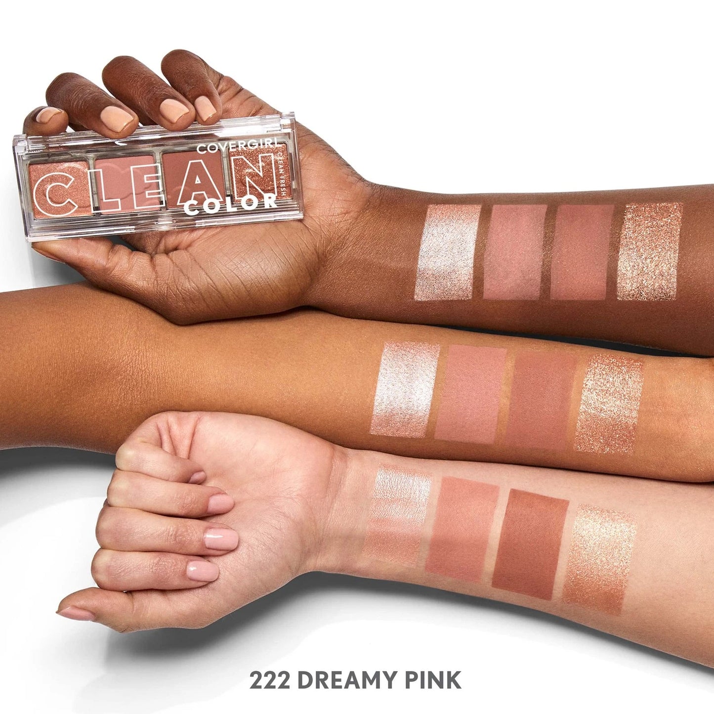 COVERGIRL Clean Fresh Color Clean Eyeshadow Dreamy Pink 222