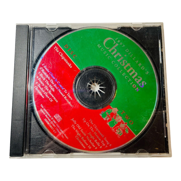 1997 DILLARD'S Christmas Music Collection 2-Disc CD Various Artists & Chipmunks