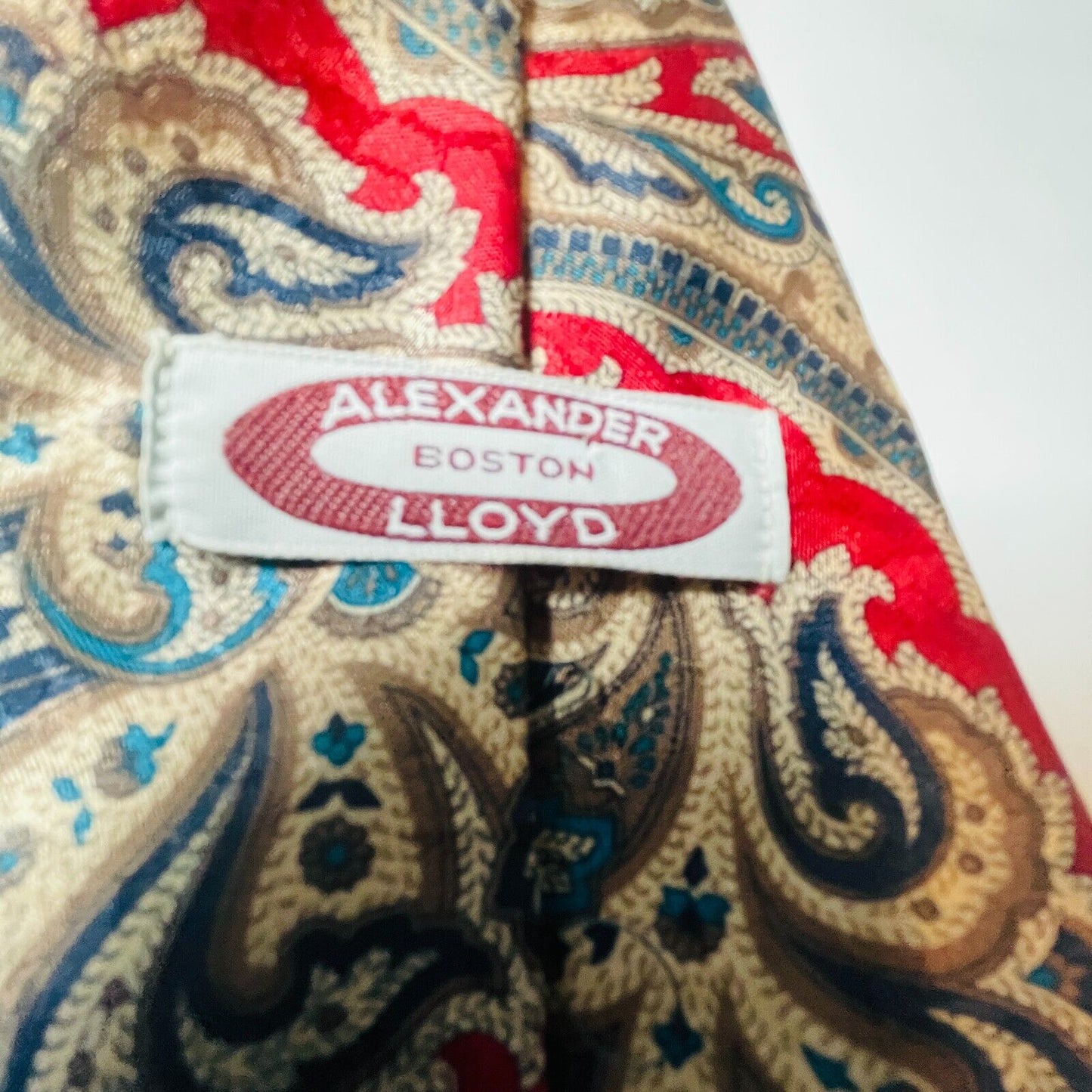 Alexander Lloyd Boston Men's Paisley Silk Classic Multicolor Neck Tie