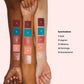JOAH Beauty Flamingo Garden Cheek and Eyeshadow Palette Highlighter FGEP01