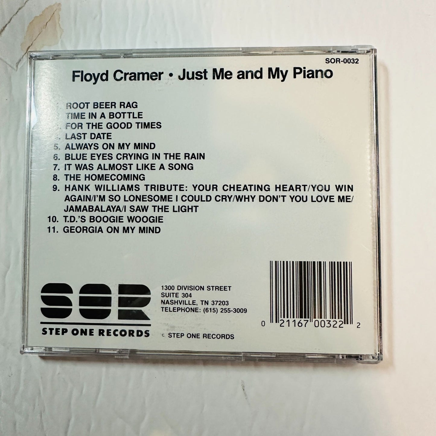 Floyd Cramer Just Me And My Piano CD Album