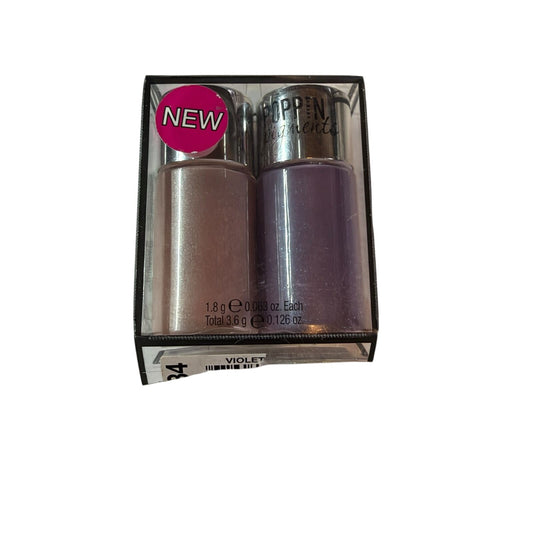 Hard Candy Poppin Pigments Loose Eyeshadow Duo 3.6g Violet & Pink New Sealed