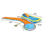 Banzai Aqua Drench 3-in-1 Splash Park With Pool Sprinkler & Water Slide 15ft