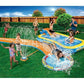Banzai Aqua Drench 3-in-1 Splash Park With Pool Sprinkler & Water Slide 15ft