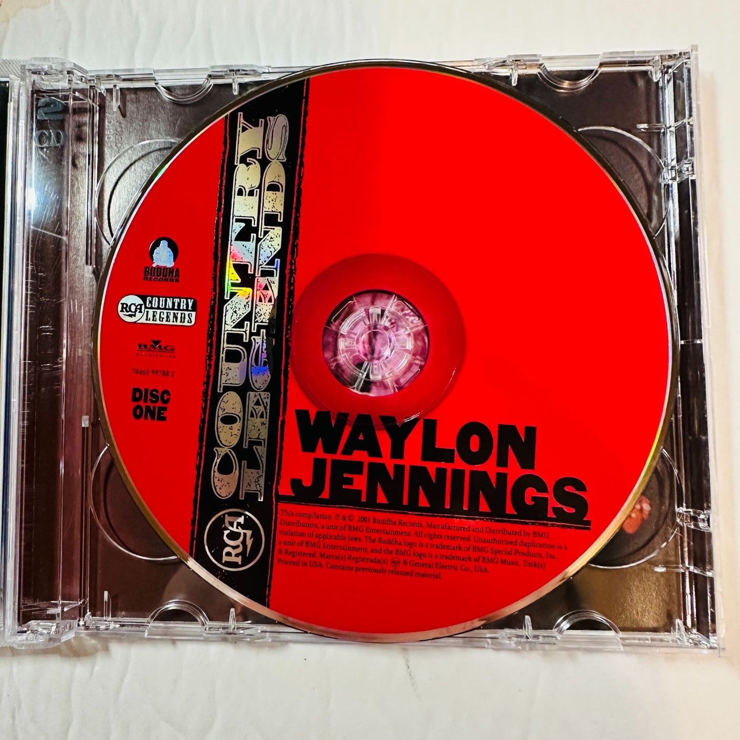 Waylon Jennings Country Legends 2-Disc CD Set RCA Records 2001