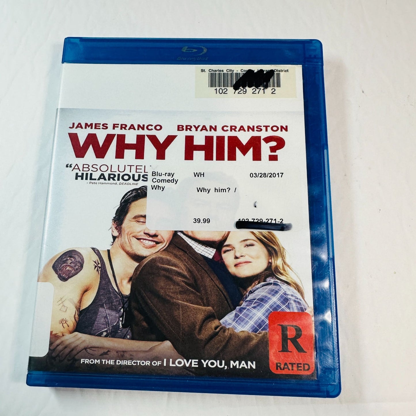 Why Him? Blu-Ray Comedy Film Starring James Franco & Bryan Cranston