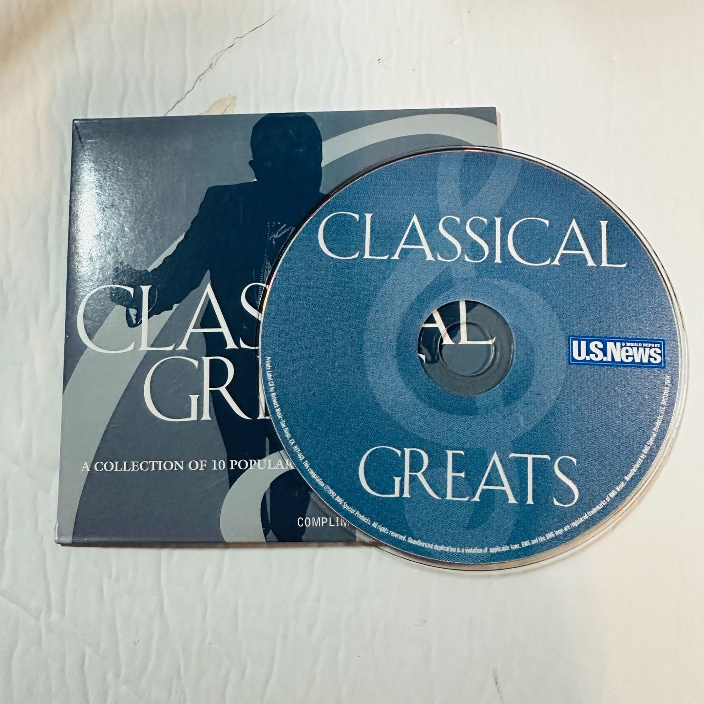 Classical Greats CD Collection Of 10 Popular Classical Arrangements By U.S. News