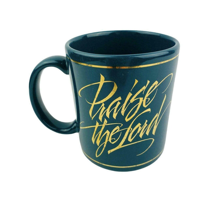 Praise The Lord PTL Green Coffee Mug Cup Abbey Press 10 oz. - Suthern Picker