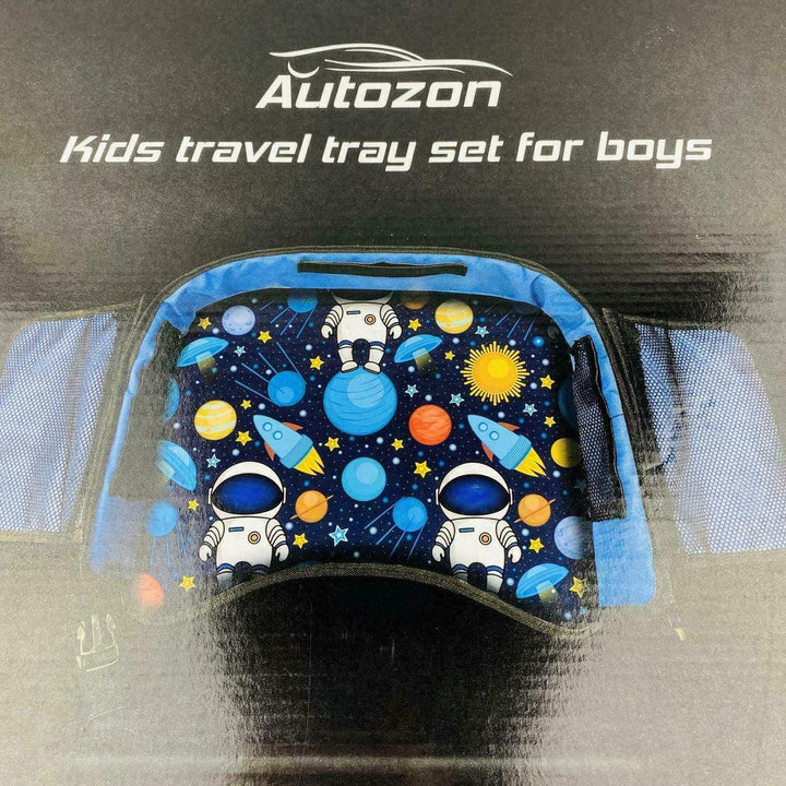 Autozon Kids Travel Tray Set For Boys Auto Activity Organizer NIB Space Theme - Suthern Picker