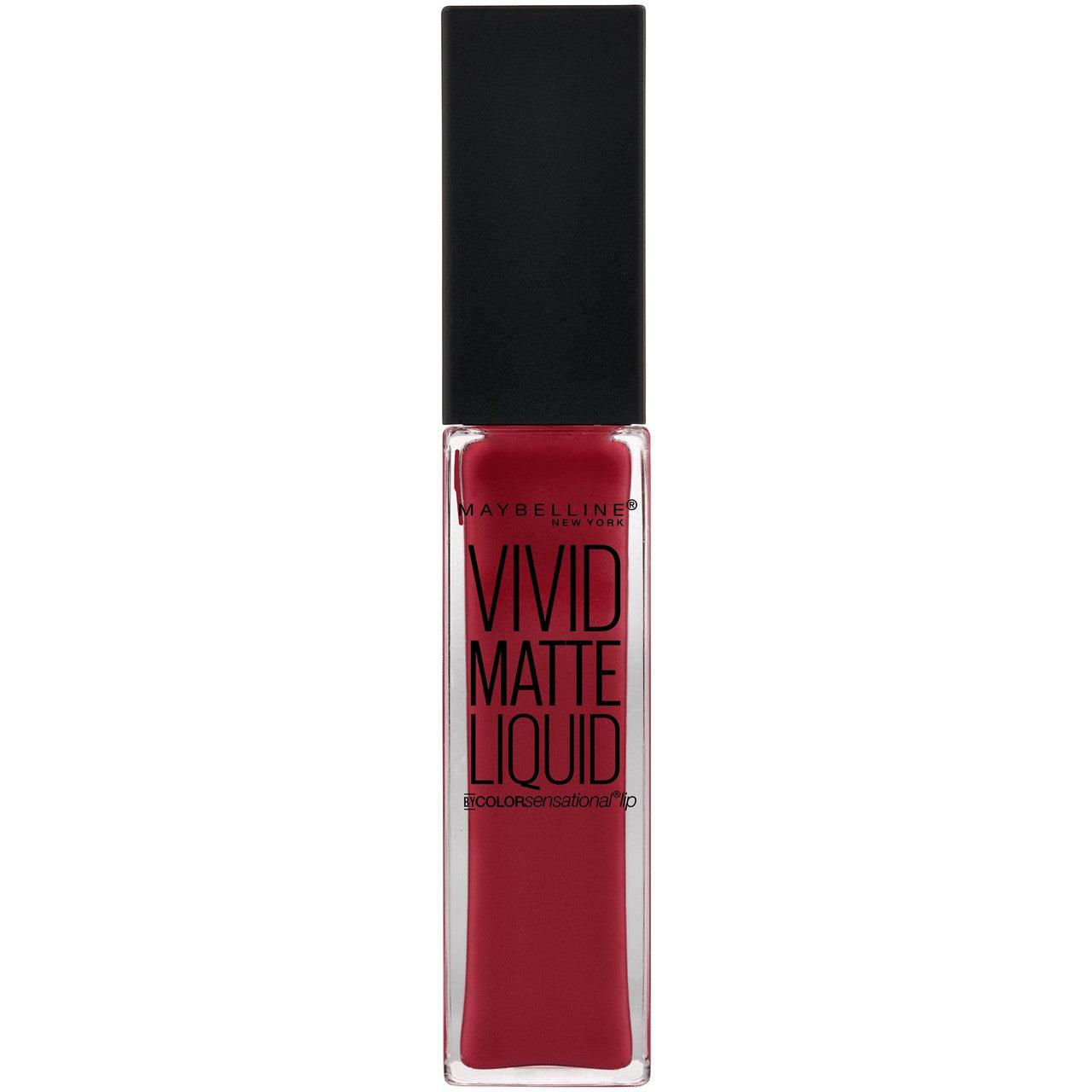 Maybelline Color Sensational Vivid Matte Liquid Lipstick Red Punch #36 - Suthern Picker